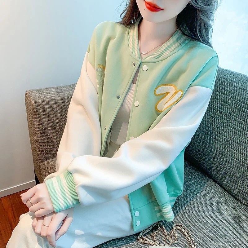 短款外套女2025年秋冬新款刺绣设计感小众别致宽松减龄百搭潮流外