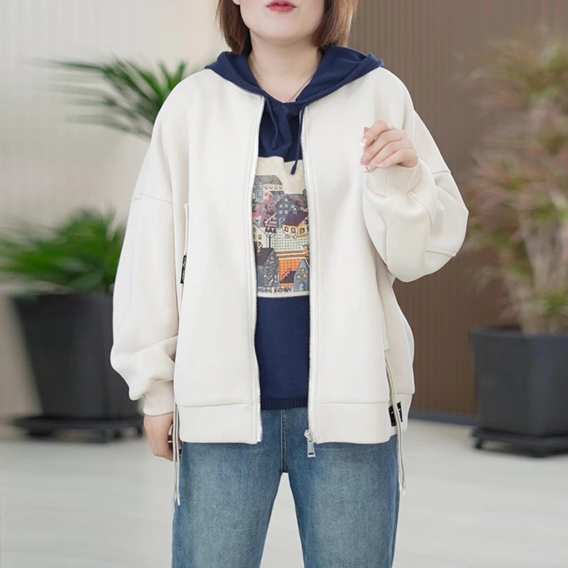 短款大码外套女开衫春秋韩版百搭时尚休闲网红宽松显瘦减龄夹克潮