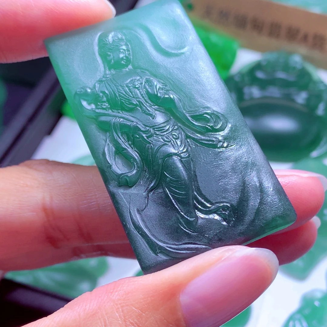 旷****定制翡翠未镶嵌天然