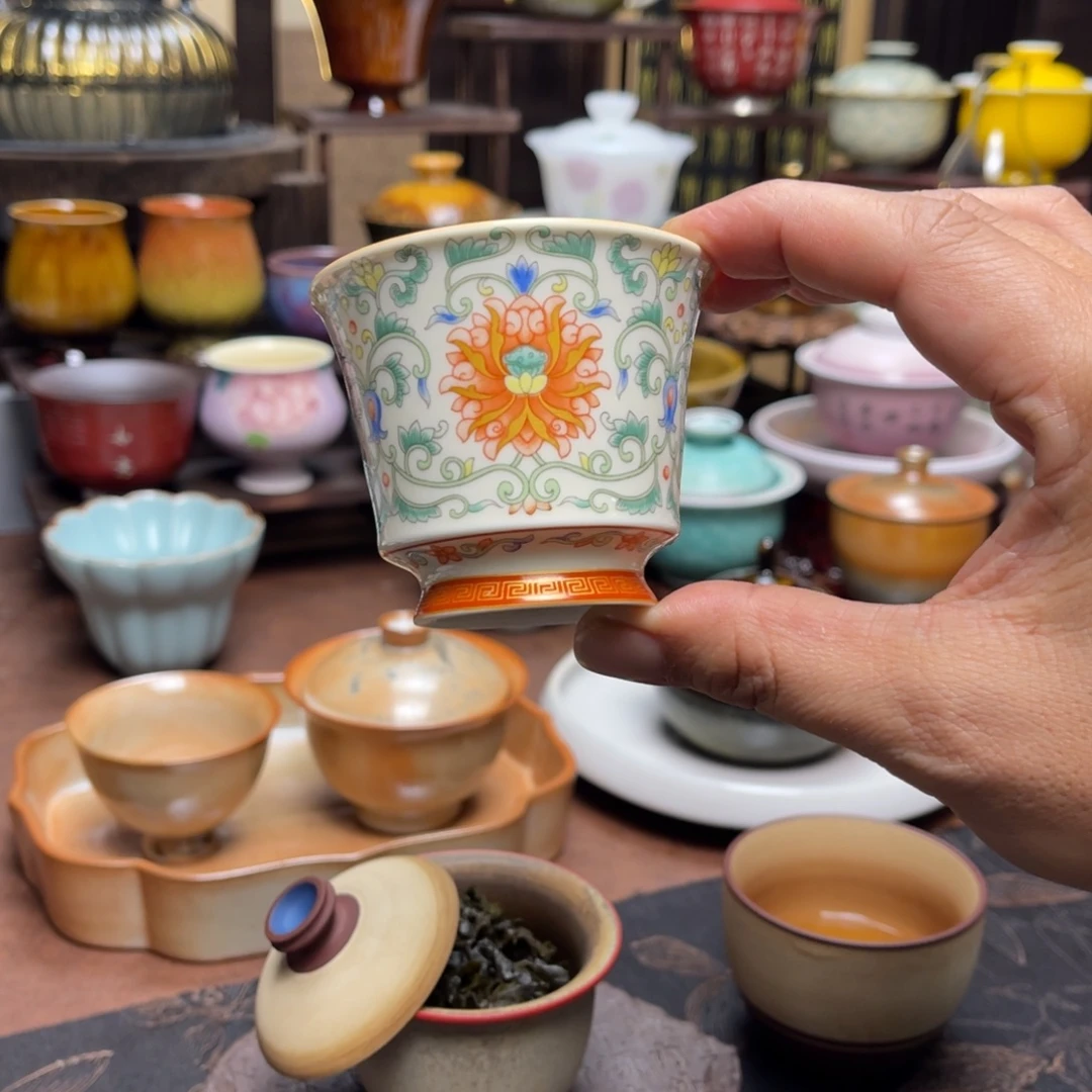 素铭品瓷釉下彩茶具