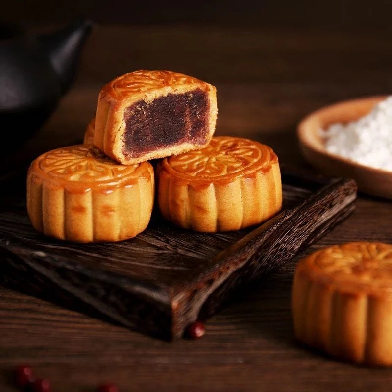 【新·疆小馋】迷你月饼草莓 /豆沙/果仁/黑芝麻/蓝莓/枣泥300g糕点