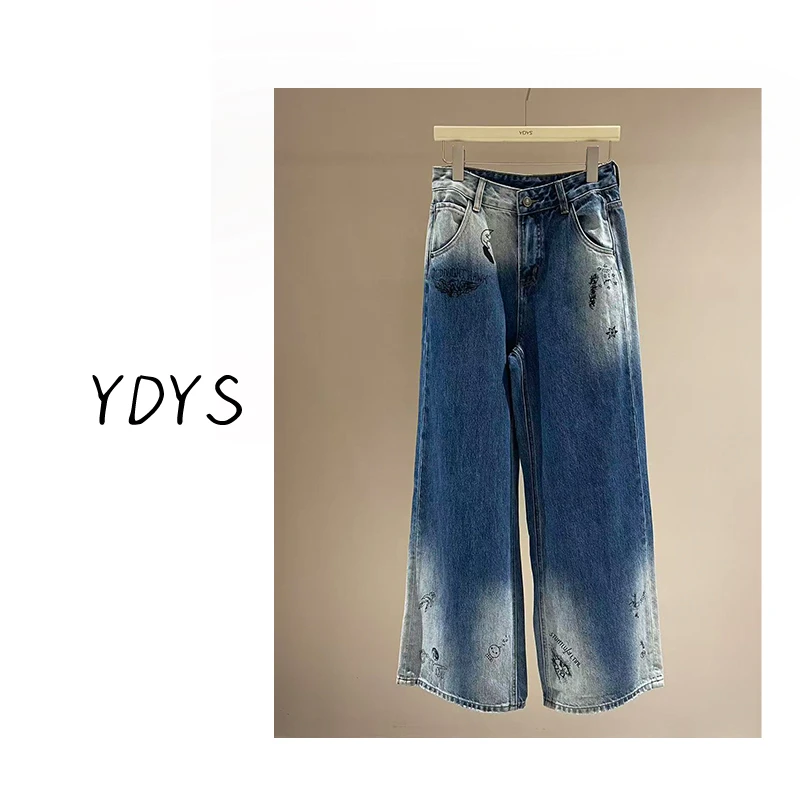 【YDYS】25Y00417 2025新款时尚气质小众牛仔裤