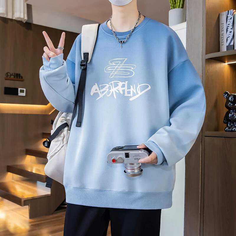 2025新款春秋季卫衣男孩初高中学生长袖t恤青少年大童打底衫上衣