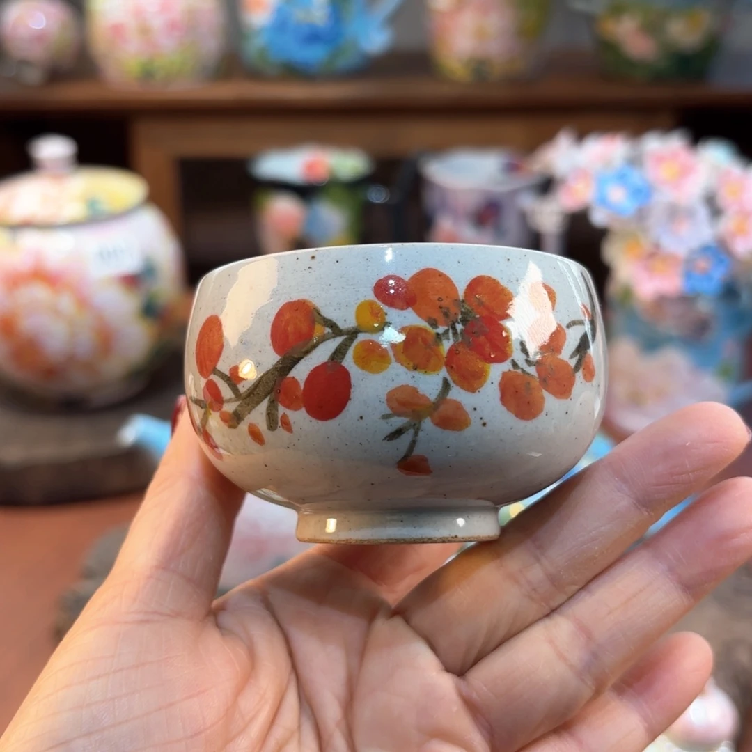 景德镇手绘高温釉下彩陶瓷茶具