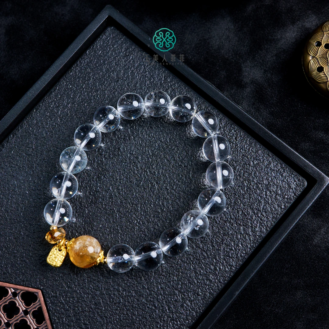 菲菲珠宝好~水晶手串圆珠手串约10mm