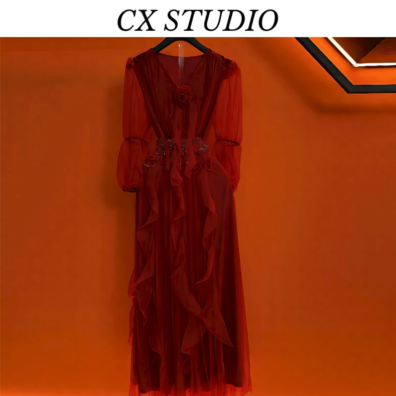 编码40 经典收腰轻奢时尚春夏季连衣裙（定制女装）TG575