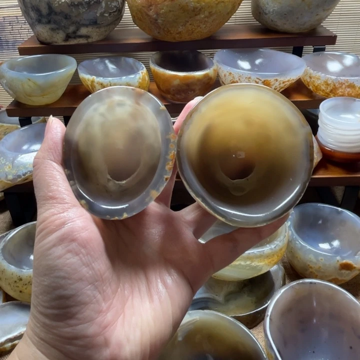 李***恼天然玛瑙原石碗原色