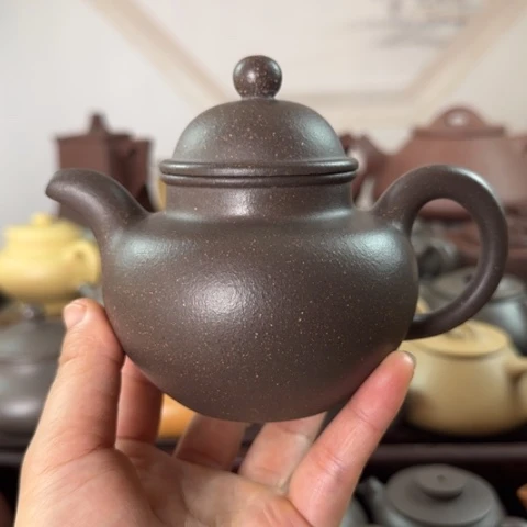 紫砂壶梨皮天青300cc