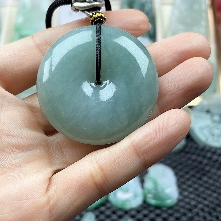 颈饰未镶嵌翡翠天然翡翠平安扣