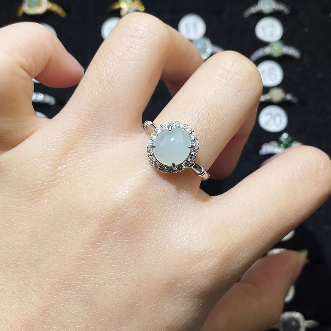 翡翠未镶嵌戒指戒指