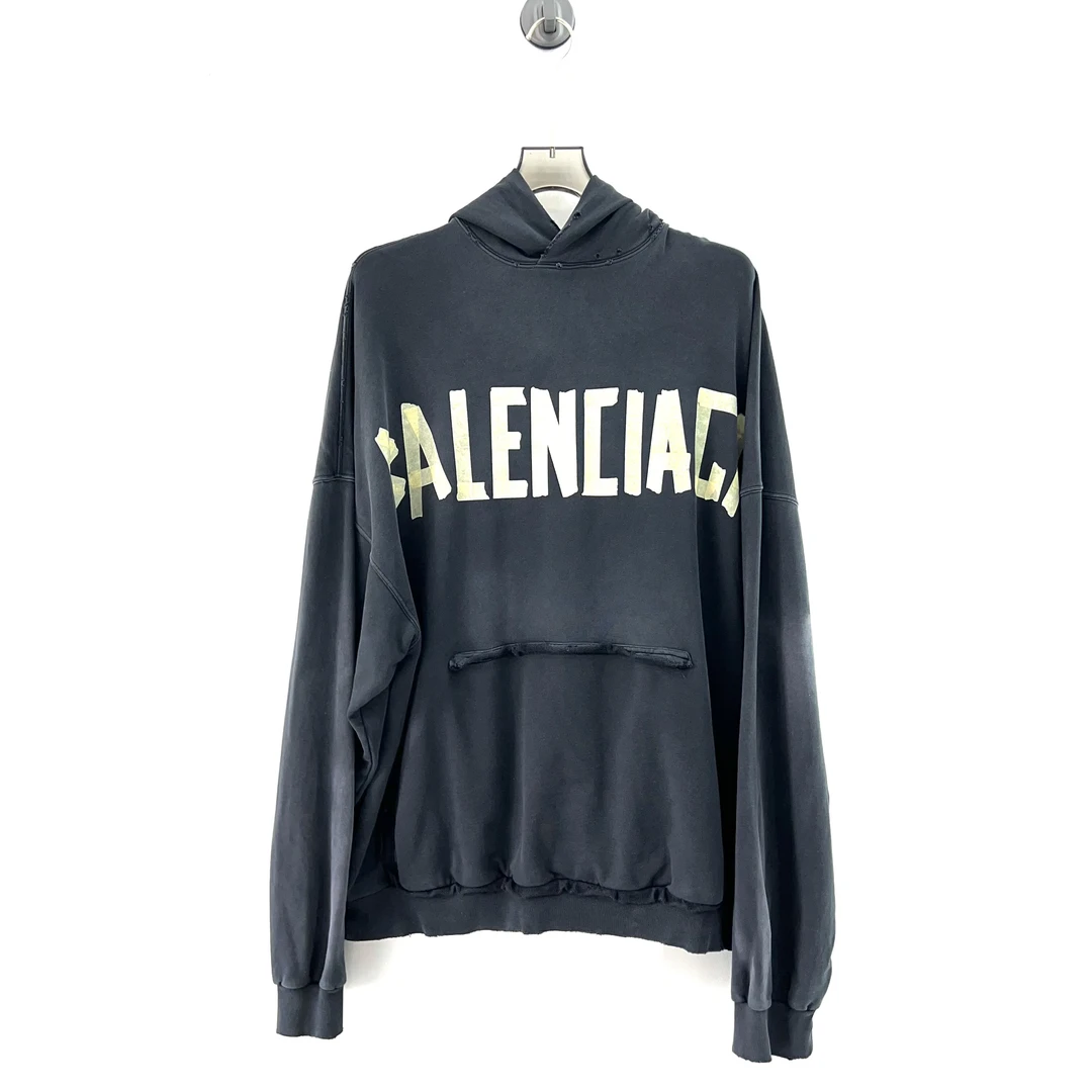 未使用 Balenciaga/巴黎世家 胶带卫衣/4码（北京）