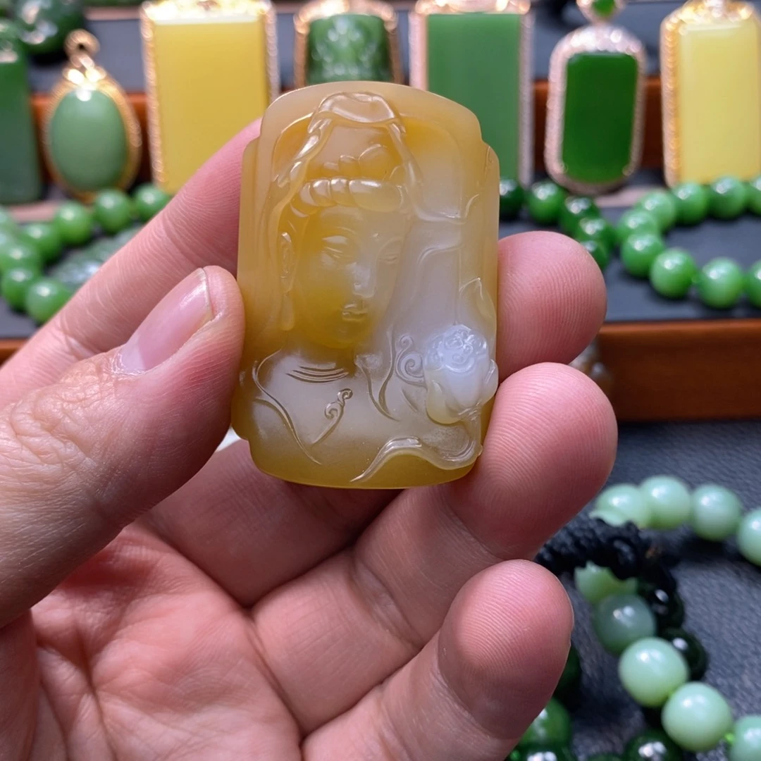 颈饰未镶嵌和田玉独**败