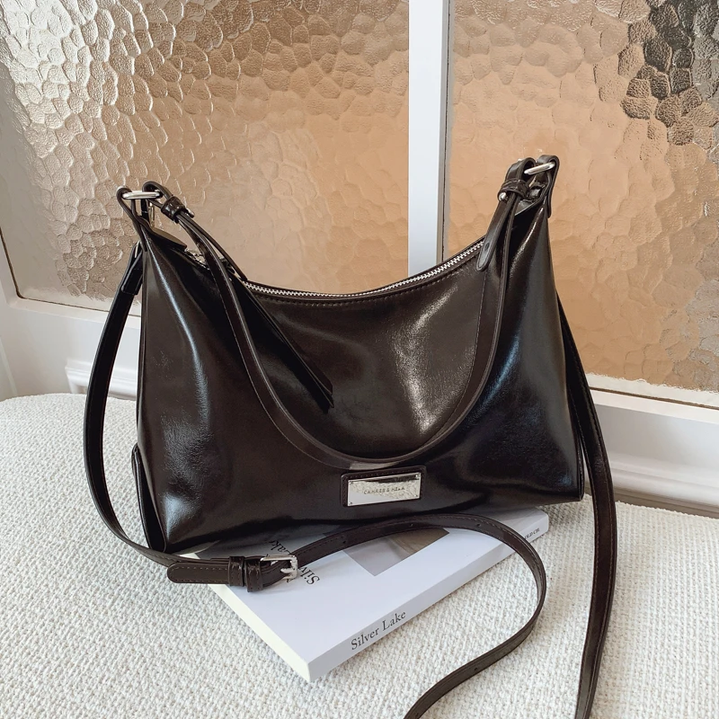 原创设计复古软皮腋下包包女2025春夏潮款新款潮高级感单肩斜挎包