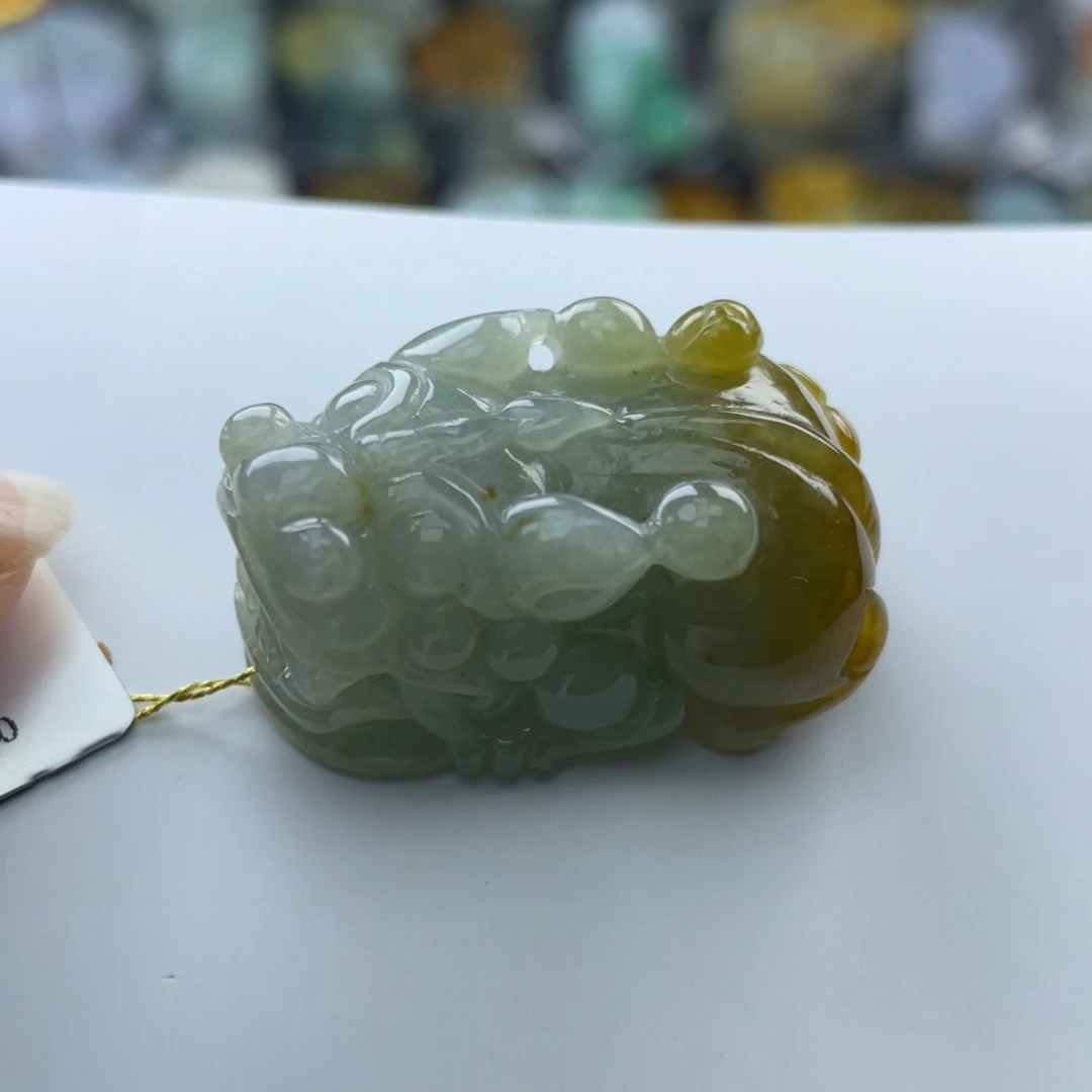 翡翠未镶嵌颈饰貔貅