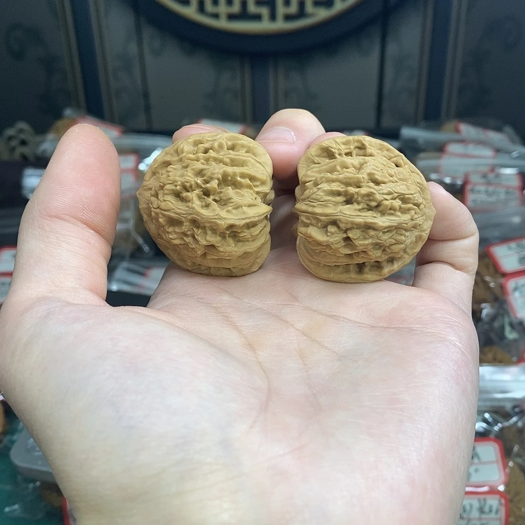 文玩核桃把件三****晏虎头福利