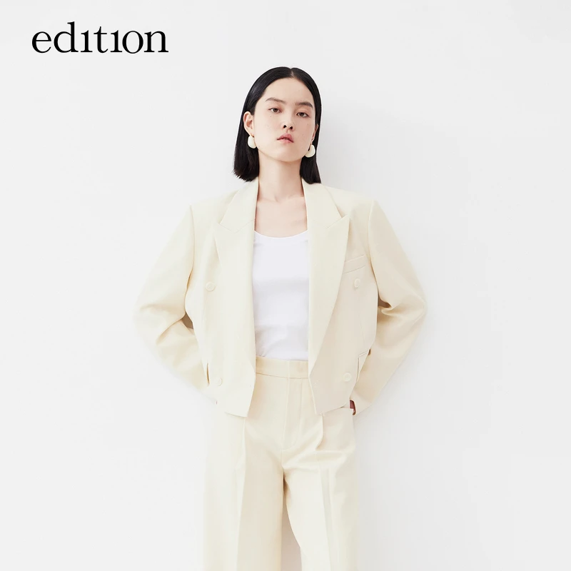 【陈大可】edition雅丹风短款箱型绅士西装外套#EBC1BLA003