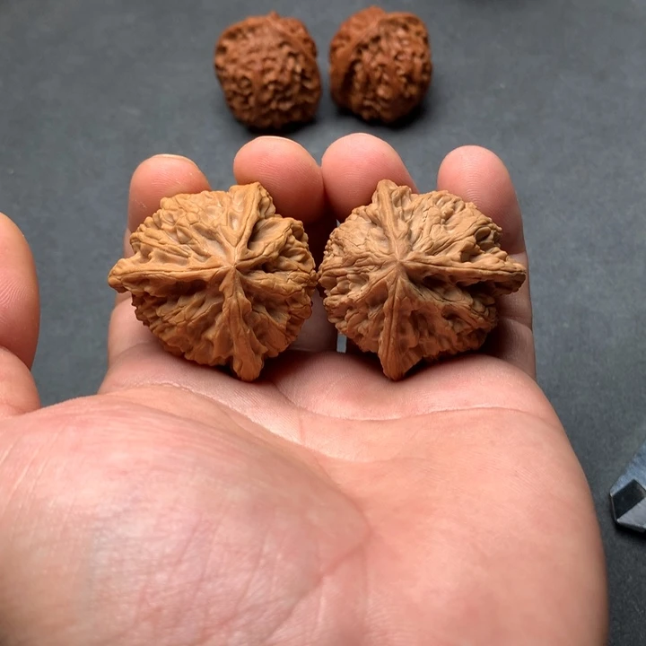 文玩核桃吊坠紫荆关野牛文玩核桃