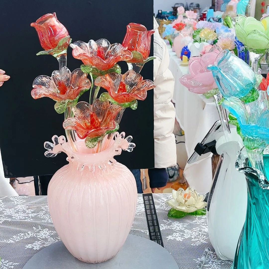 福利不退不换琉璃花瓶艺术品