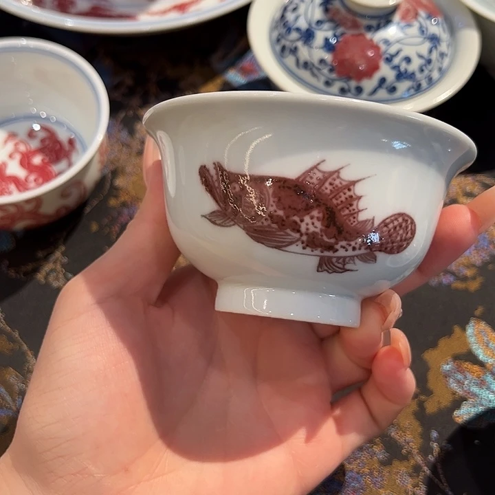 微瑕大号元青拙手杯杯杯杯杯