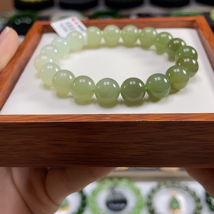 和田玉手串10未镶嵌