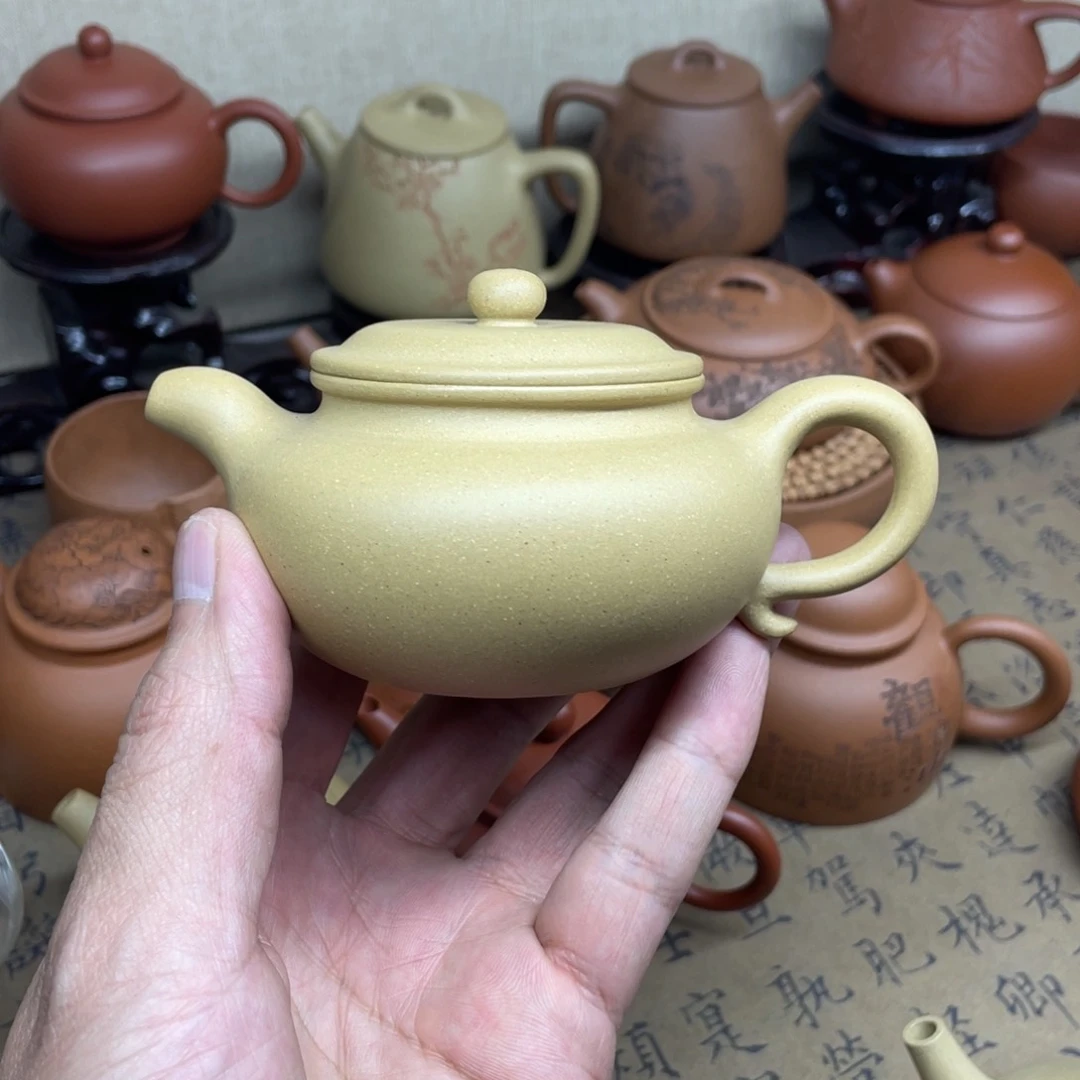 段泥茶壶北**河仿古壶，170毫升，半手工制作