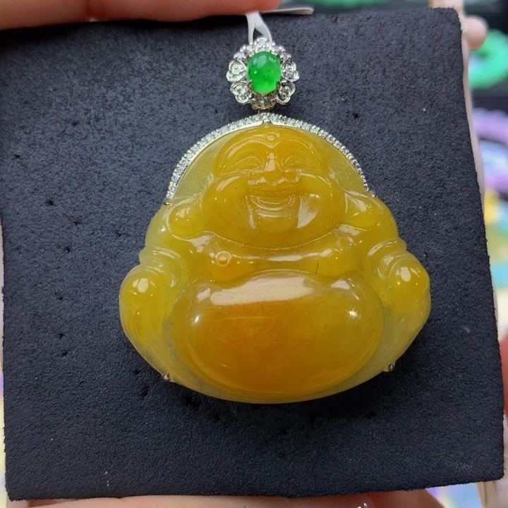 翡翠18K金镶嵌手链翡翠