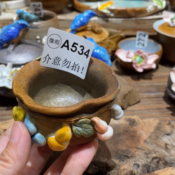 手工制作陶瓷茶具茶杯青蛙