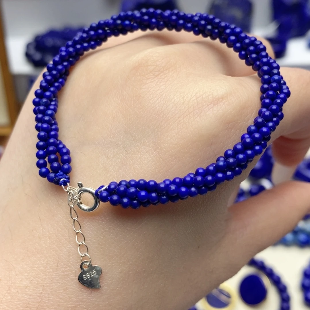 青金石未镶嵌手链