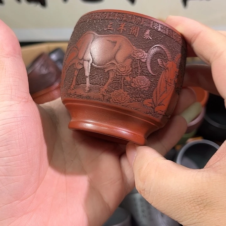 茶杯紫砂全手工紫砂主人杯