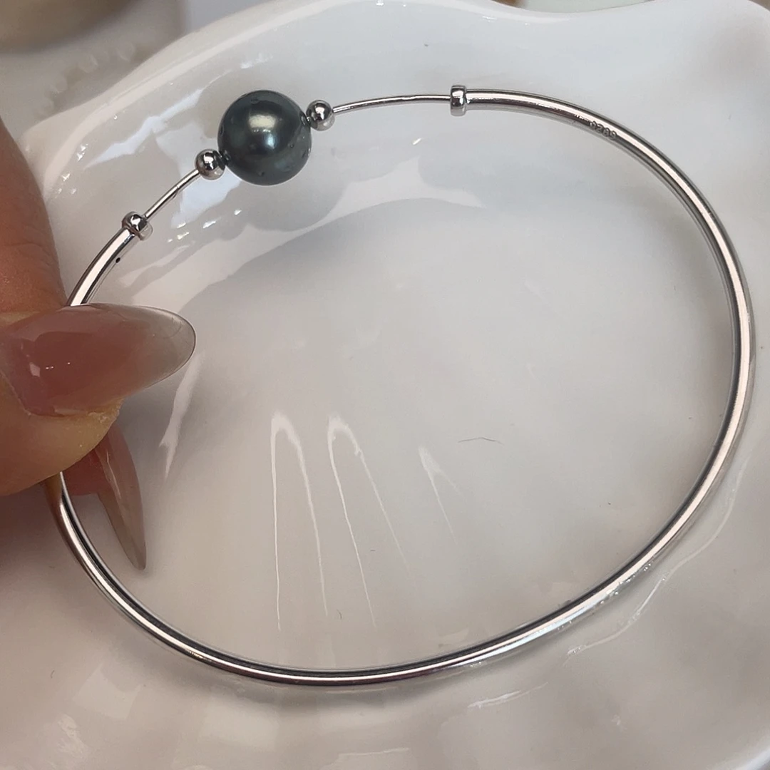 手绳海水珍珠银S925镶嵌