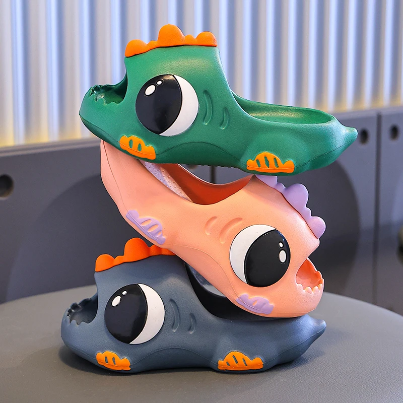 儿童拖鞋男童夏亲子室内家居软底防滑小孩宝宝EVA浴室恐龙凉拖鞋