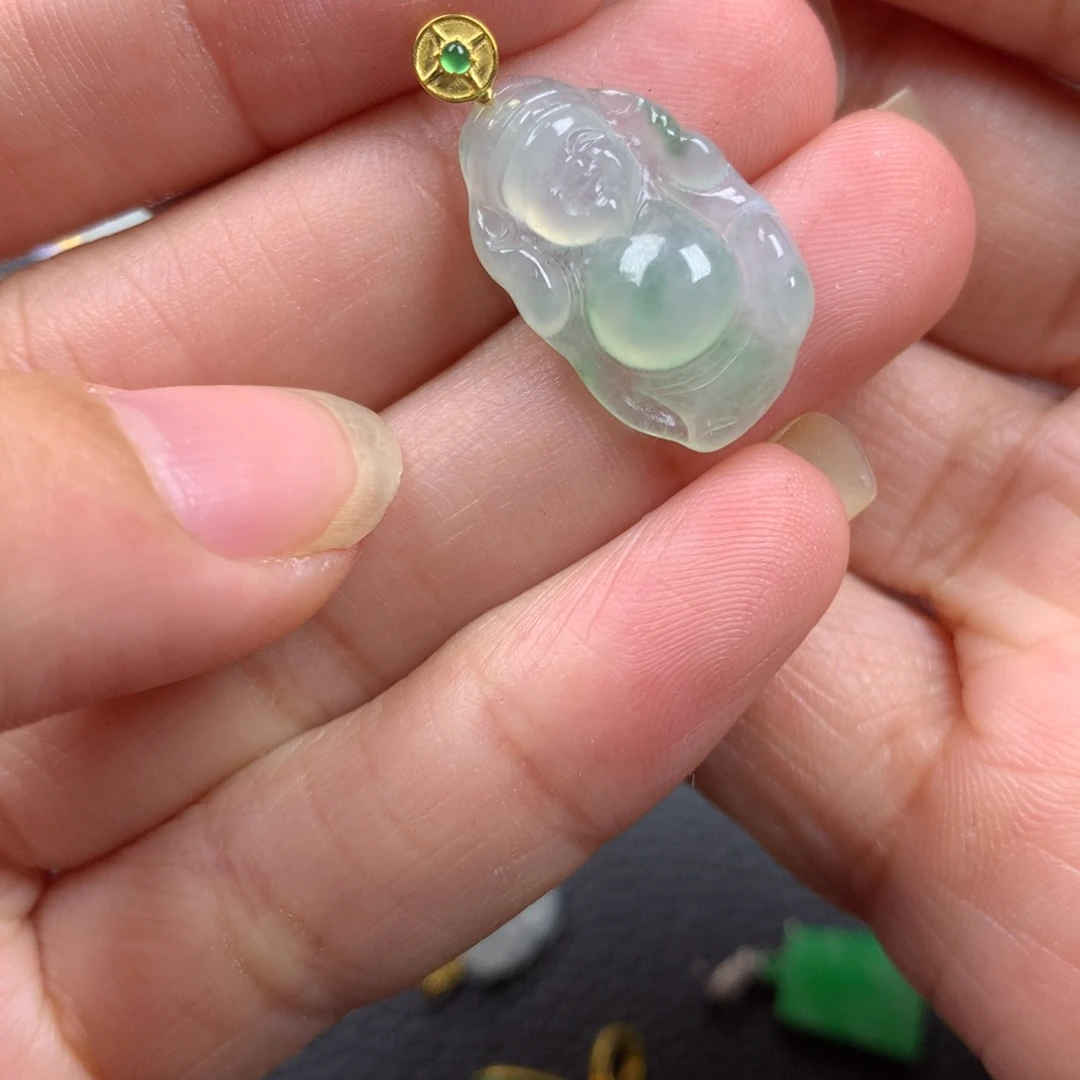 【闪购商品】翡翠18K金镶嵌颈饰翡翠