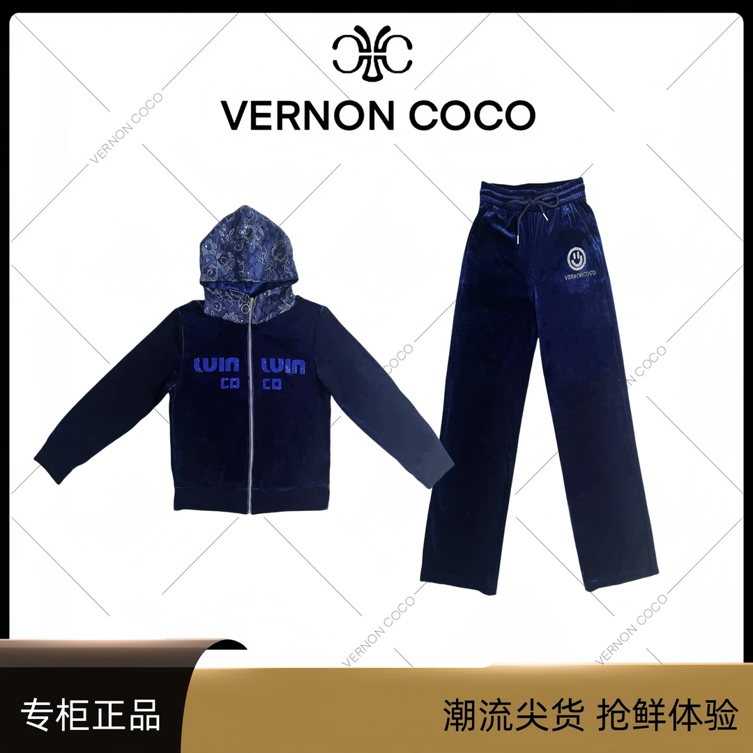 【VERNON COCO】Y30秋季连帽时尚气质显瘦休闲套装VC304