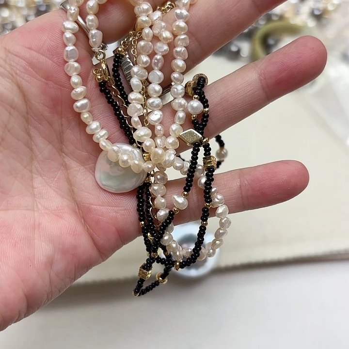 坚****颈饰未镶嵌淡水珍珠