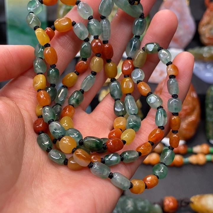 翡翠未镶嵌颈饰缅甸天然翡翠A货