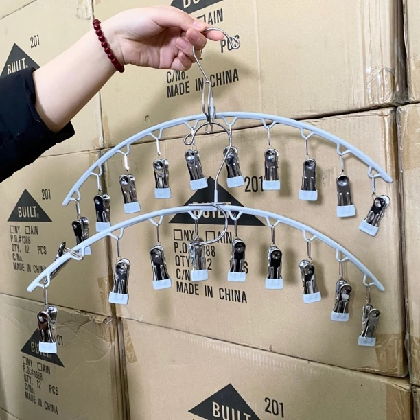 两个装！多夹子晾衣架挂钩防风袜夹子家用阳台单个晾衣服简约裤夹