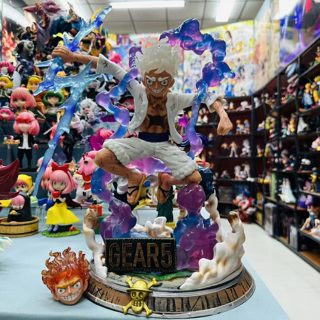 【优质好货】海贼王 闪电尼卡路飞 37CM 精致手办摆件