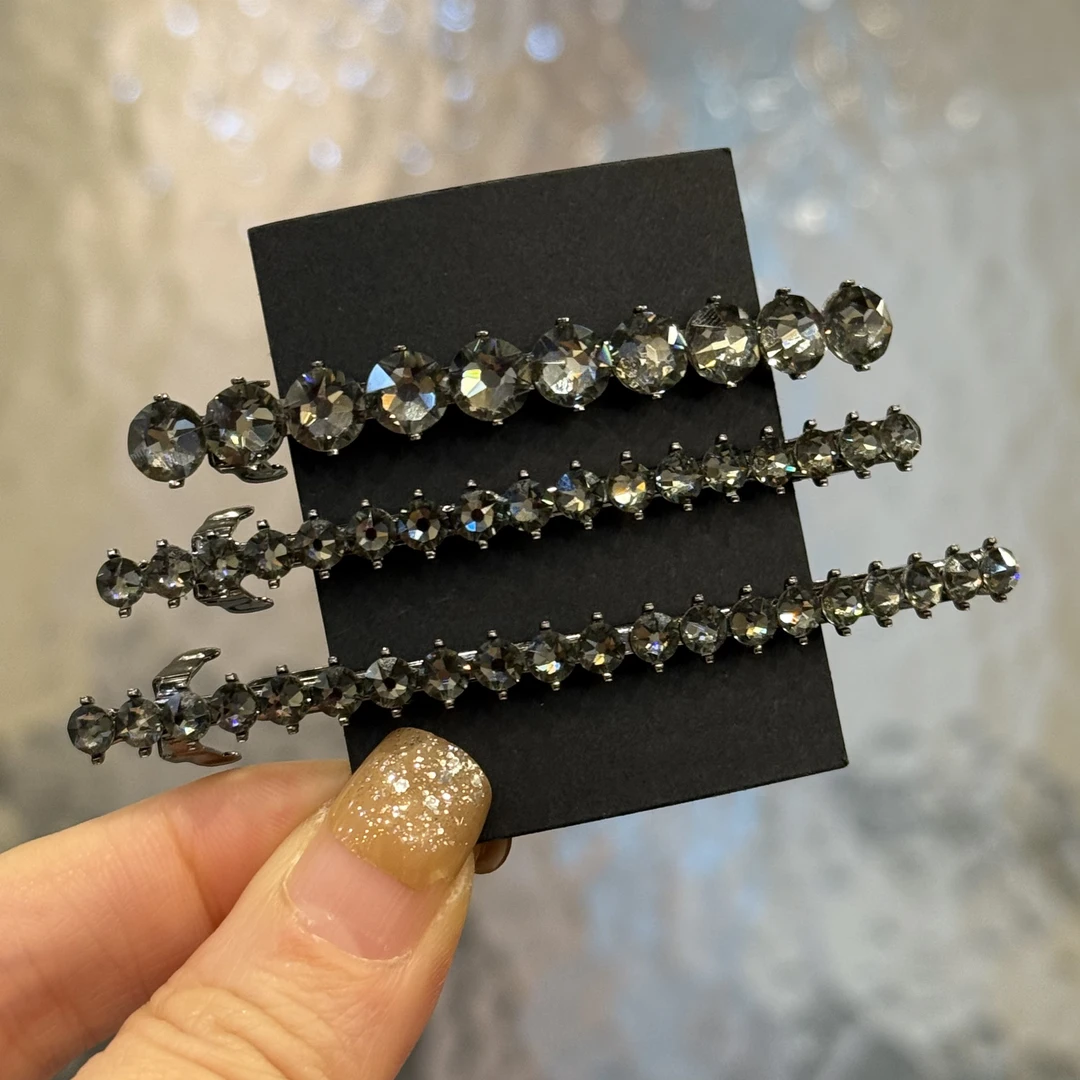 韩国以琳家理工男公分施华洛弹夹 透灰6CM&8CM