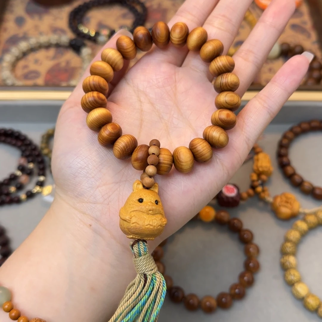 菩提手串/手链算盘龙猫崖柏