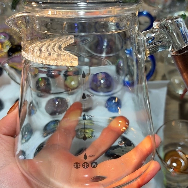 玻璃茶器月牙1000毫升