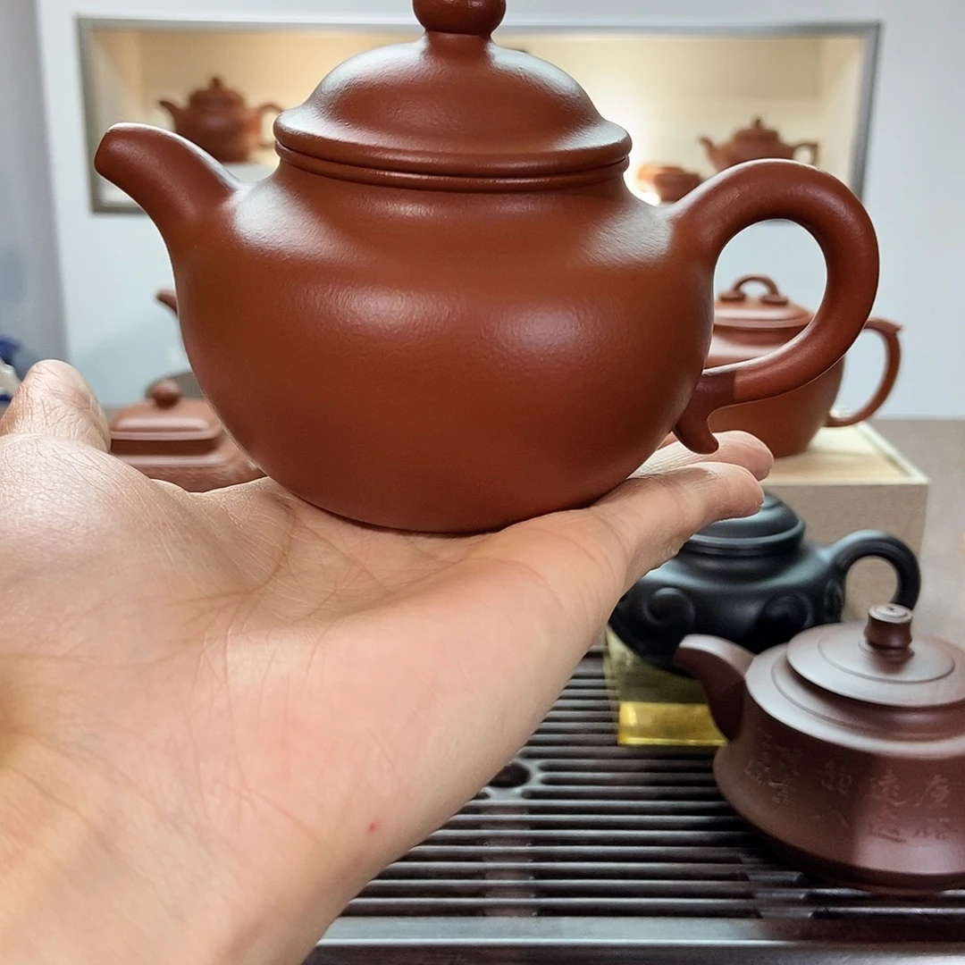 茶壶紫砂朱泥莲子260cc