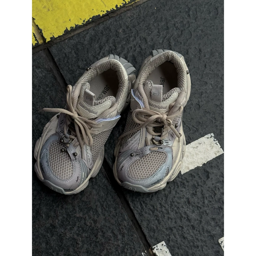 现货THE LUHAN 【订书机】儿童百搭老爹鞋早春新款男中大童运动鞋