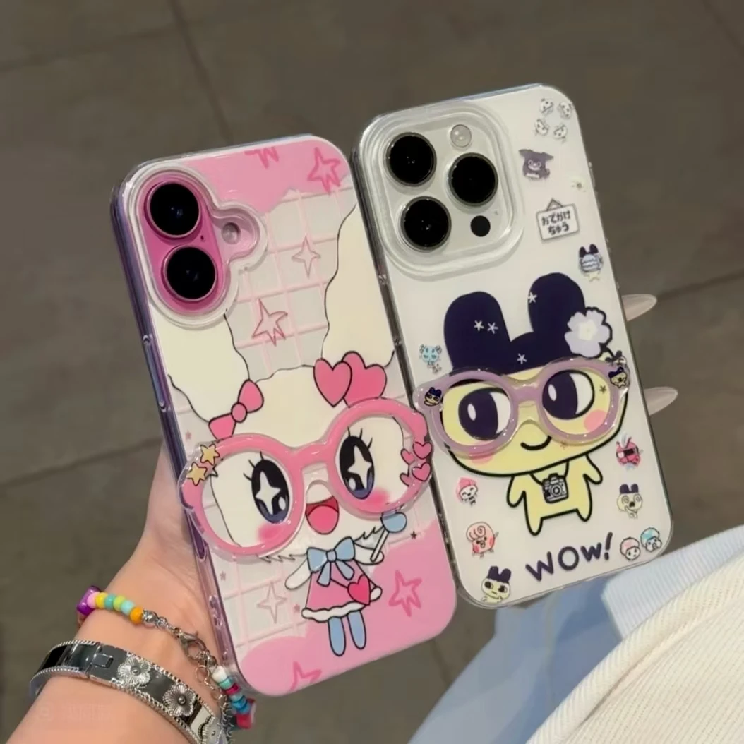 双层IMD立体镜框拓麻歌子手机壳适用苹果17华为p70oppo小米15vivo