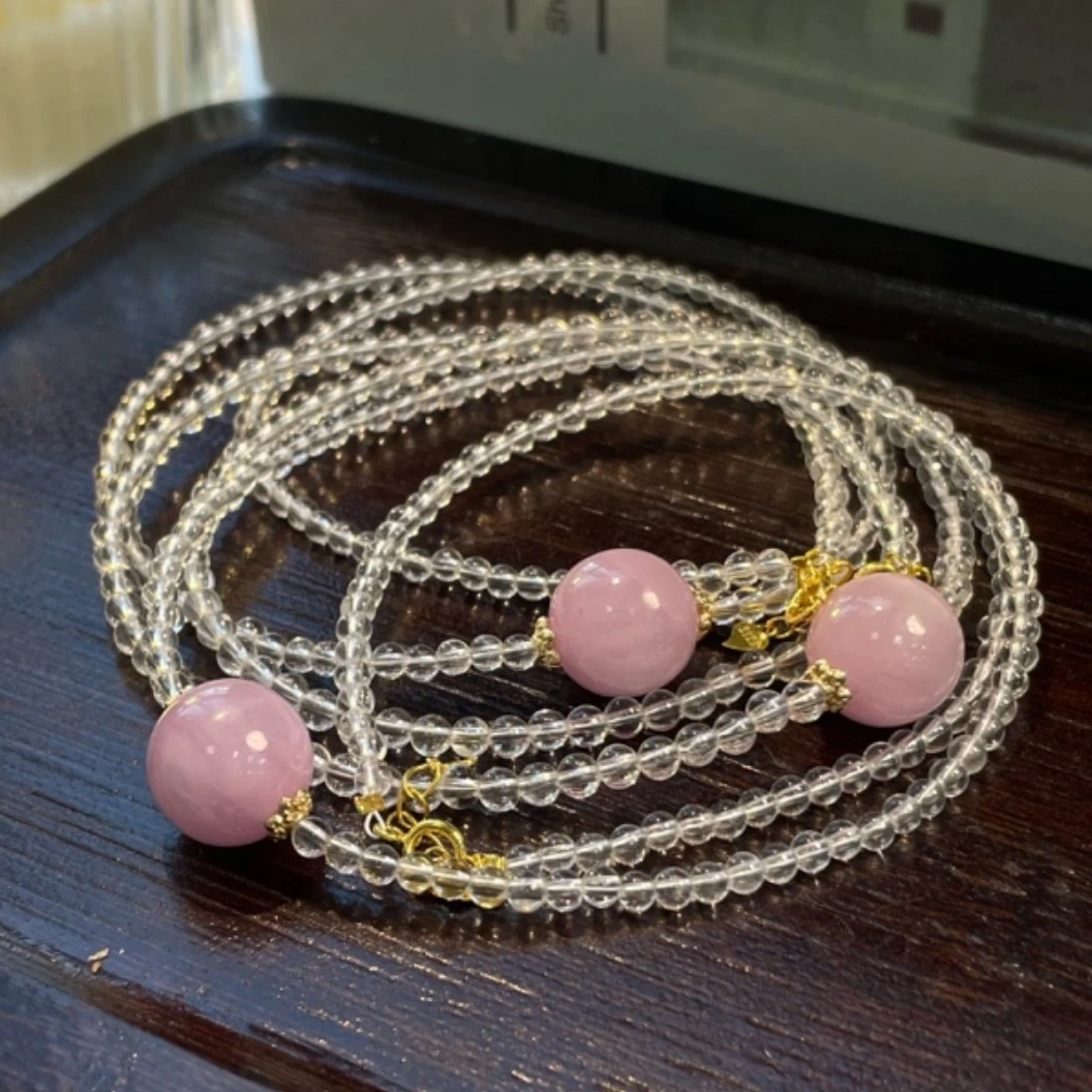 【书记甄选】天然原创白水晶项链 多样性发一件 5851CC