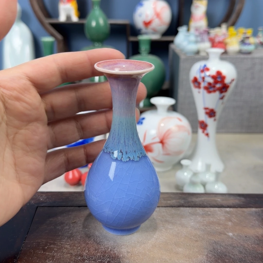 陶瓷手工小花器摆件