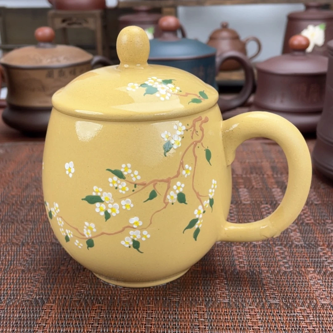 【闪购商品】紫砂茶杯宜兴原矿紫砂盖杯微瑕