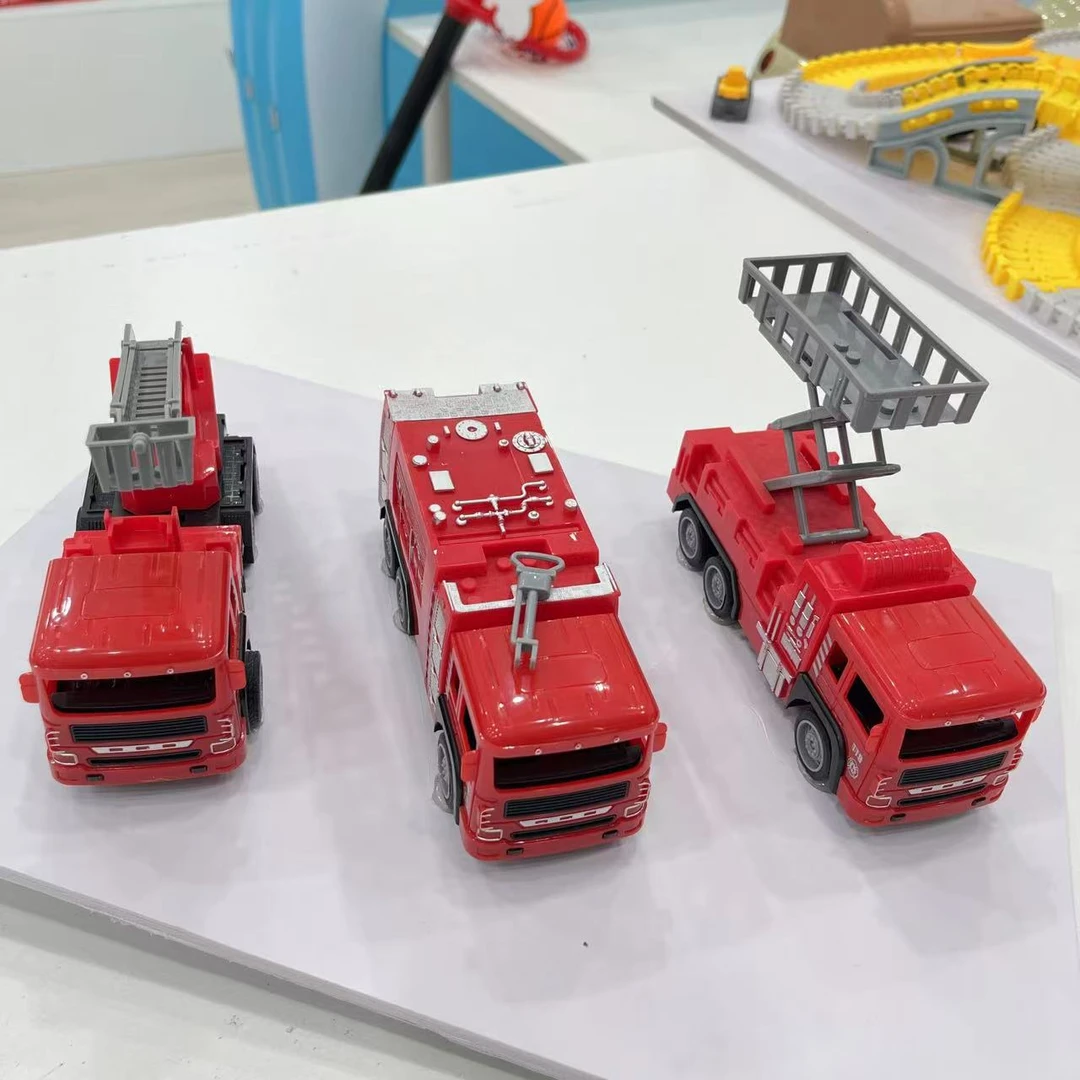 3辆消防车17cm（云梯车+水罐车+升降车）电商包装