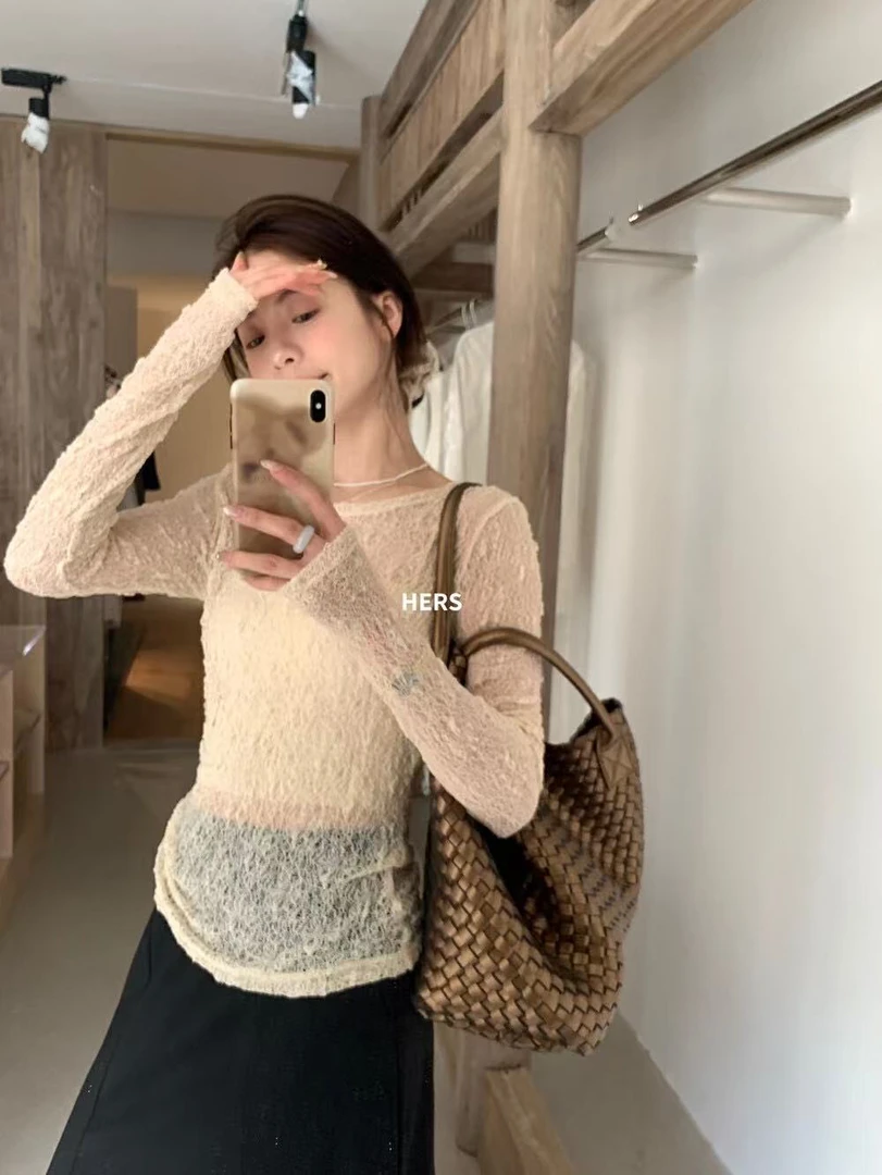 hers@20290 韩系简约百搭长袖上衣