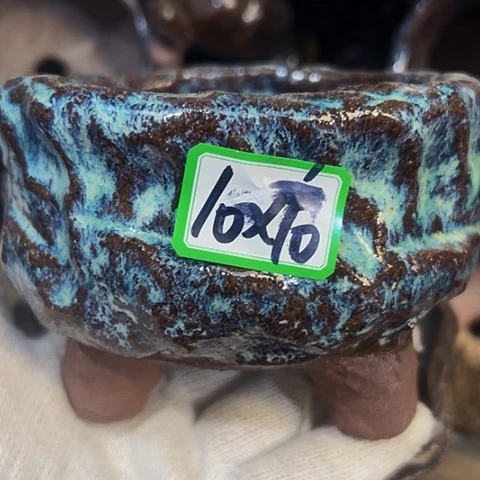 红陶粗陶花盆手工