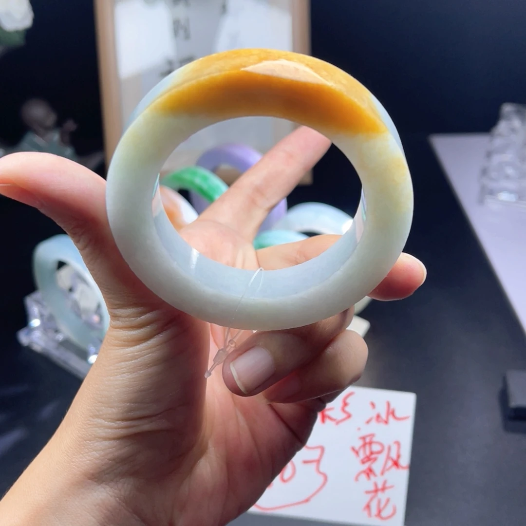 定制翡翠未镶嵌天然翡翠A货手镯